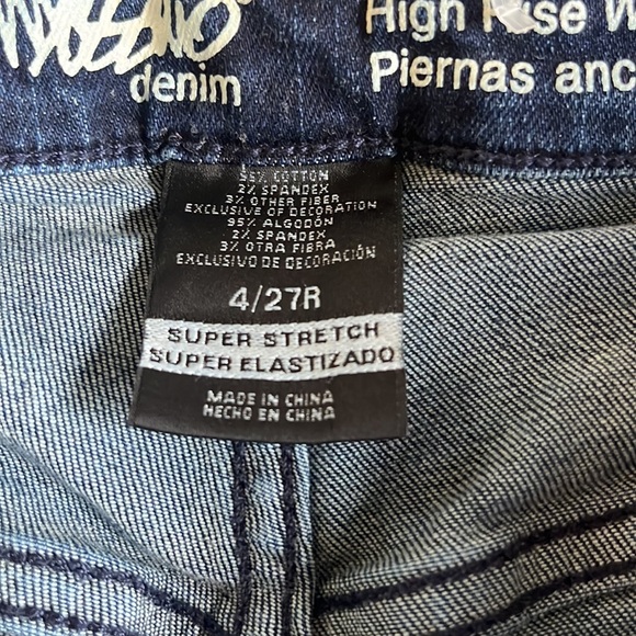 Mossimo Denim High Rise Wide Leg Jeans - Picture 3 of 4